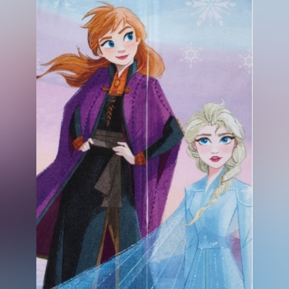 Disney Frozen 2 Girls Exclusive Blanket Sleeper Pajama, One Piece Set Size 4/5 - Picture 2 of 5